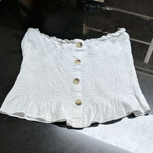 NWOT Ruffle tube top - L